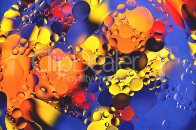 Background from multi-colored small balls of heterogeneous color