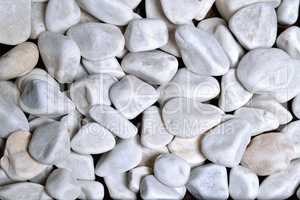 small white rounded stones, pebbles, background
