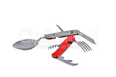 multifunctional set, utility knife with travel and tourism tool