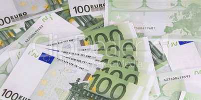 europe euros banknote of hundreds