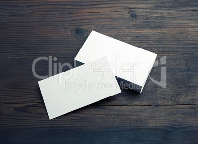 White business cards