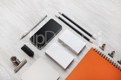 Blank corporate stationery