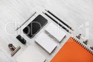 Blank corporate stationery