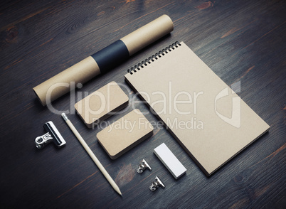 Blank retro stationery