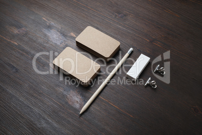 Blank stationery mockup