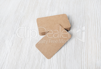 Kraft business cards