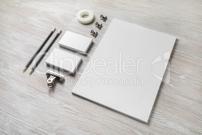 Blank stationery set