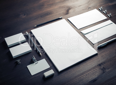 Blank corporate stationery