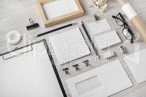 Blank stationery template