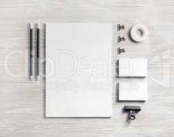 White stationery set