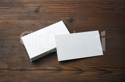 Blank business cards