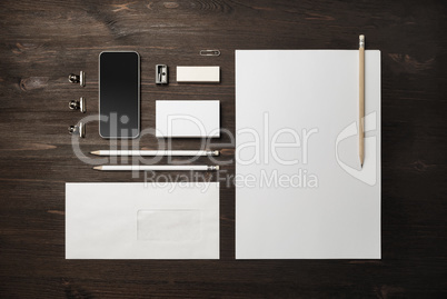 Blank corporate stationery