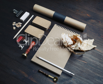 Blank kraft stationery