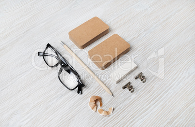 Blank stationery mockup