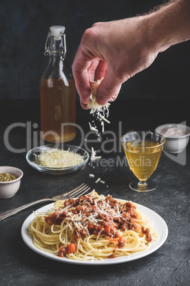 Spaghetti with bolognese sauce