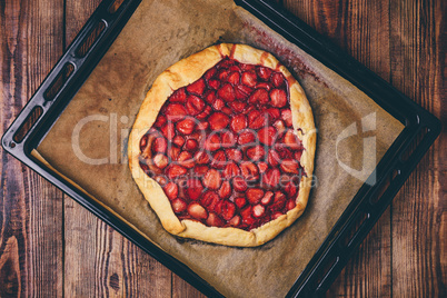 Fresh Baked Strawberry Galette