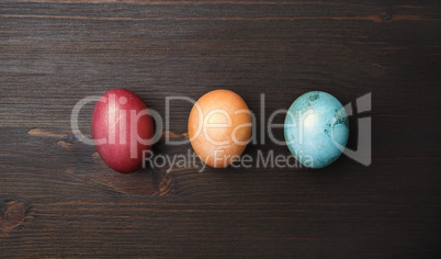 Three Easter eggs