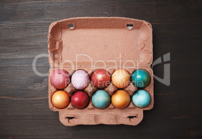 Packaging with Easter eggs
