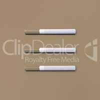 Photo of three cigarettes