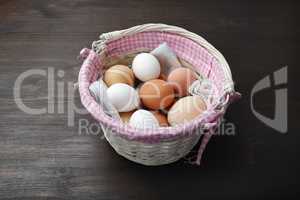 Eggs in basket