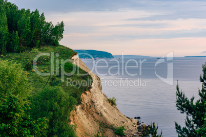 Cliff with birch woodland