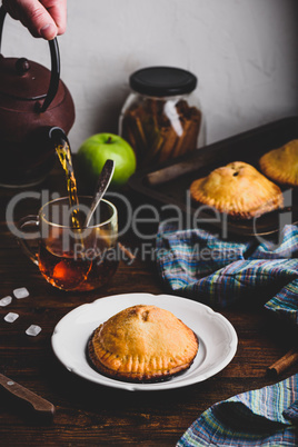 Homemade apple mini pies