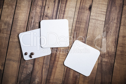 Square beer coasters