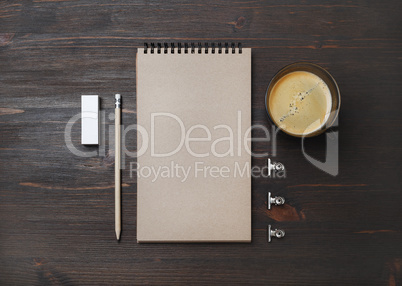 Coffee cup and stationery