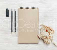 Kraft stationery template