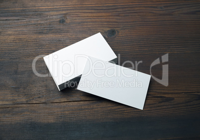 Blank business cards