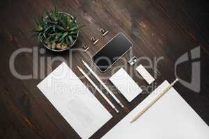 Blank corporate stationery