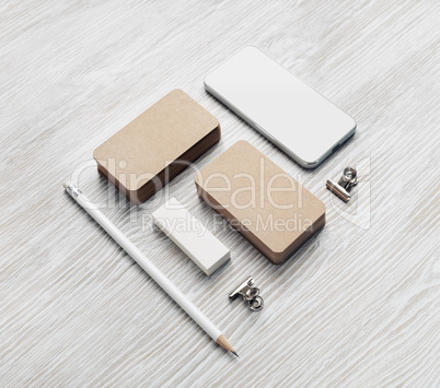Smartphone and blank stationery