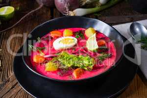 Botwinka Polish spring beetroot soup