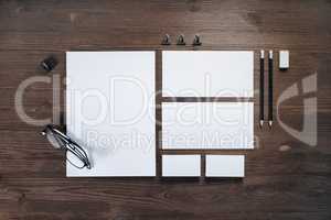 Blank stationery set