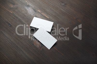 Blank business cards