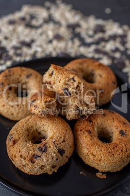 Vollwert Haferflocken Schoko Donuts