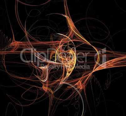 image of one  Illustration of digital fractal