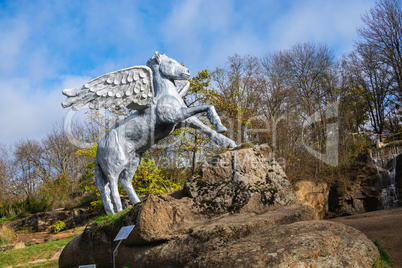 Park sculpture in the Sofiyivsky arboretum in Ukraine