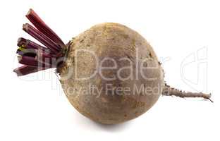 Red beet table isolated on white background. Vegetables close up.