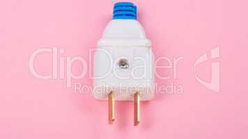 American Outlet Plug on pink background