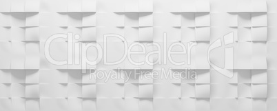 White cubes background, 3d rendering