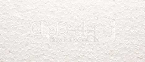 Texture of polystyrene board, close up as background, packing or