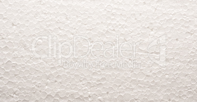 Texture of polystyrene board, close up as background, packing or