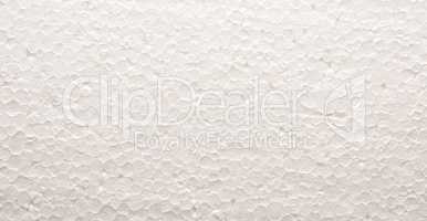 Texture of polystyrene board, close up as background, packing or