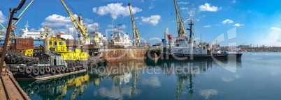 Tugboat in the  Chernomorsk Shipyard, Ukraine