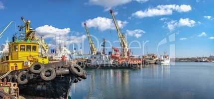 Tugboat in the  Chernomorsk Shipyard, Ukraine