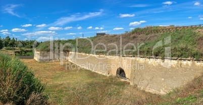 Shaft and moat of the Fortress in Bender, Moldova