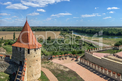 Fortress walls and towers of the Bender fortress, Moldova