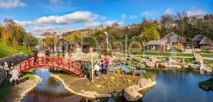 Japanese garden in the Fantasy park, Uman, Ukraine