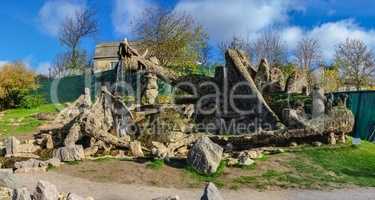 Dragons sculpture in Fantasy park of Uman, Ukraine